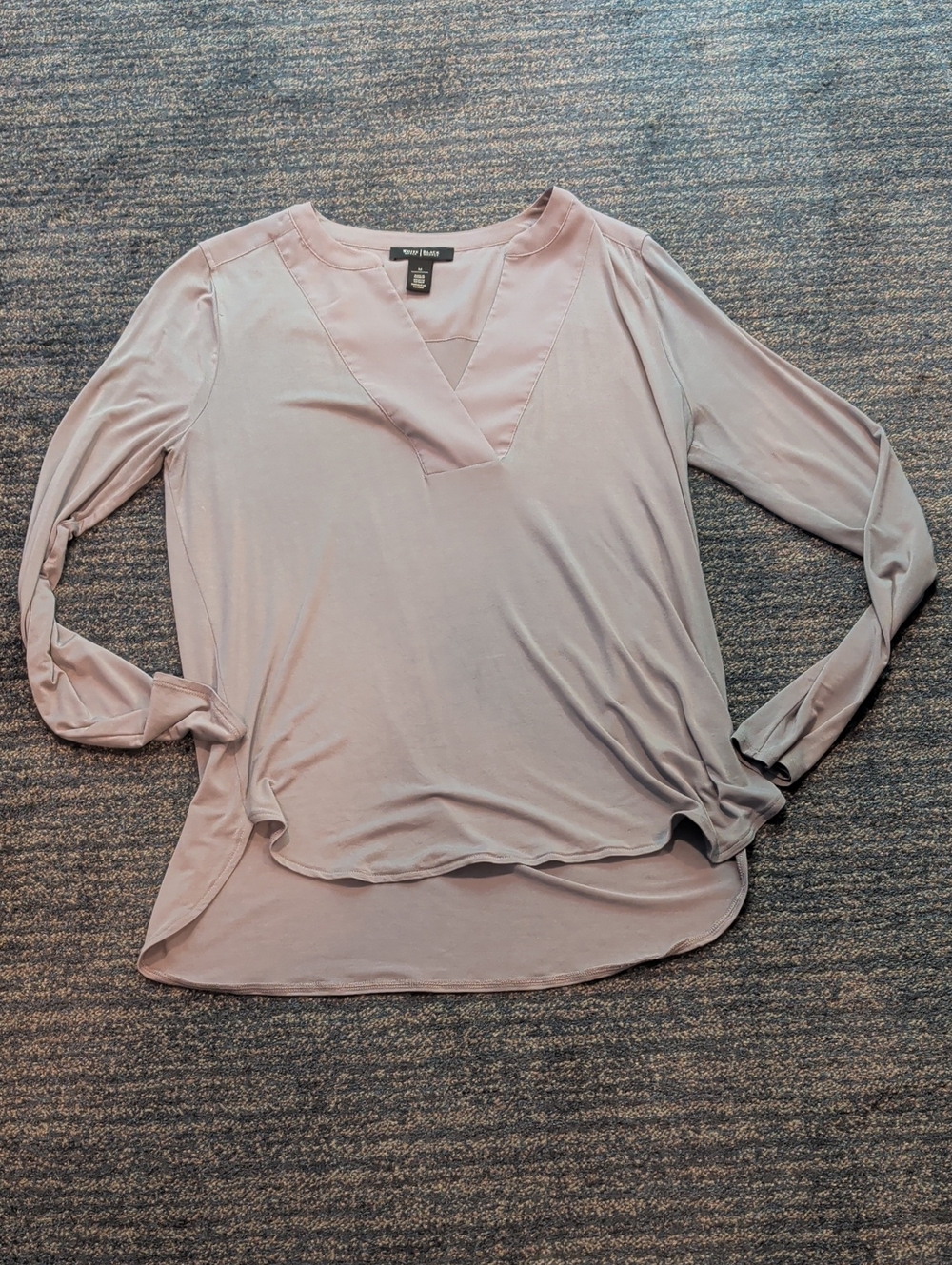 WHBM V-Neck Long-Sleeve Blouse